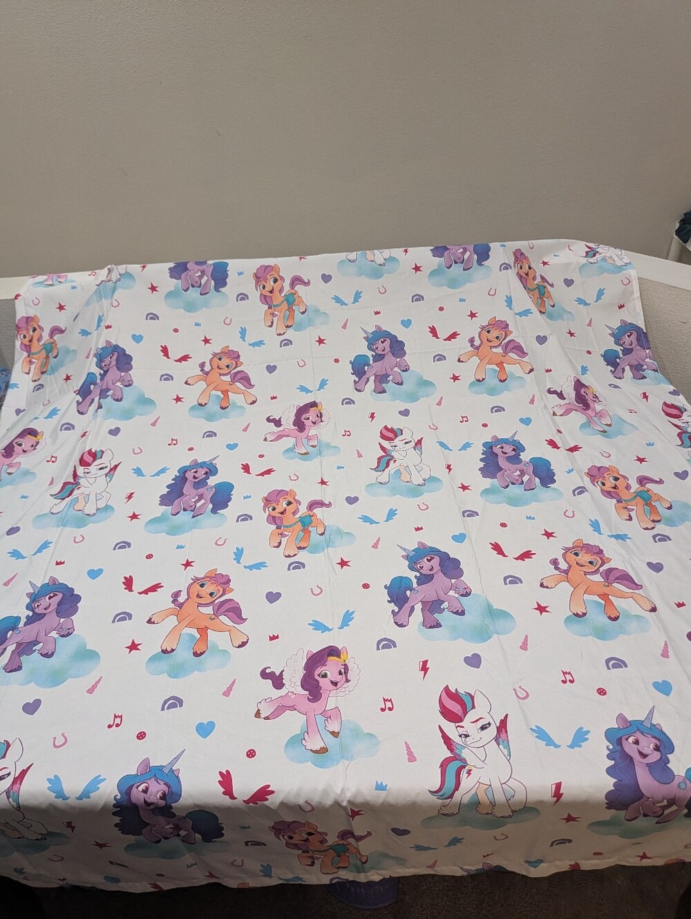 NWOT My Little Pony Character Twin Size Flat Sheet